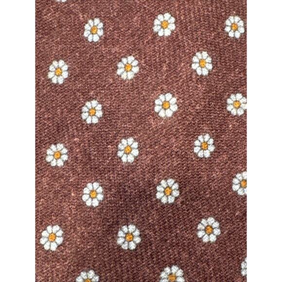 Beau Brummel VTG Italian Wool Blend Long Necktie Maroon & Gray Foulard Tie 64" L - Picture 3 of 7